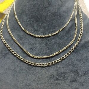 Elegant Gold Chain Necklace Set